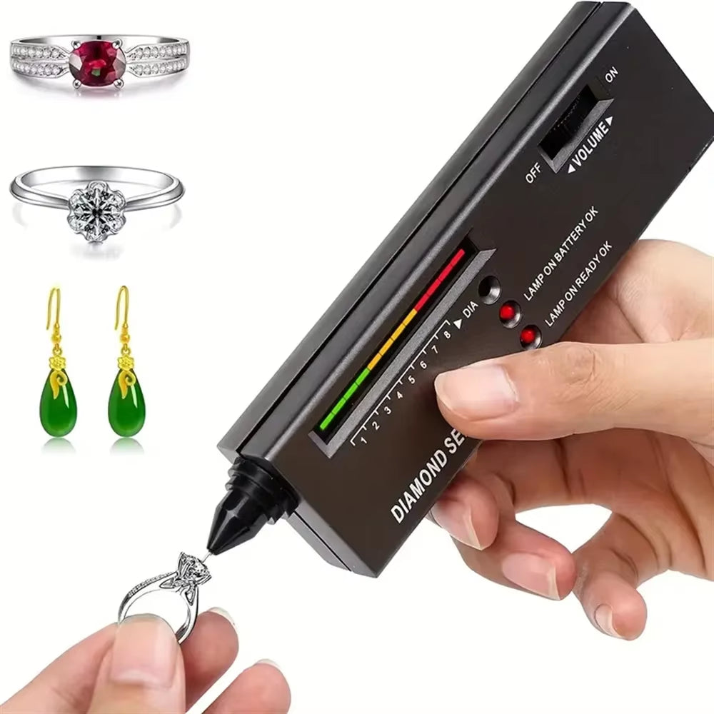 Diamond Tester Portable Gemstone Selector Tool LED Indicator Accurate Reliable Jewelry Test Tool for Jewelry Jade Ruby