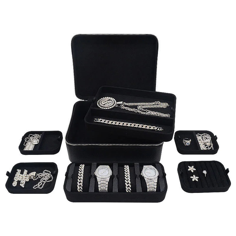 Leather Jewelry Travel Box