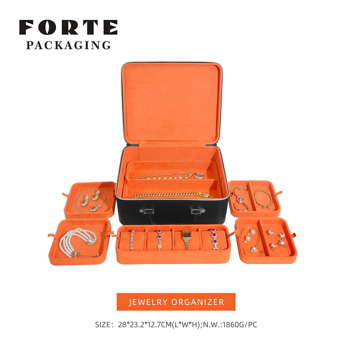 Leather Jewelry Travel Box