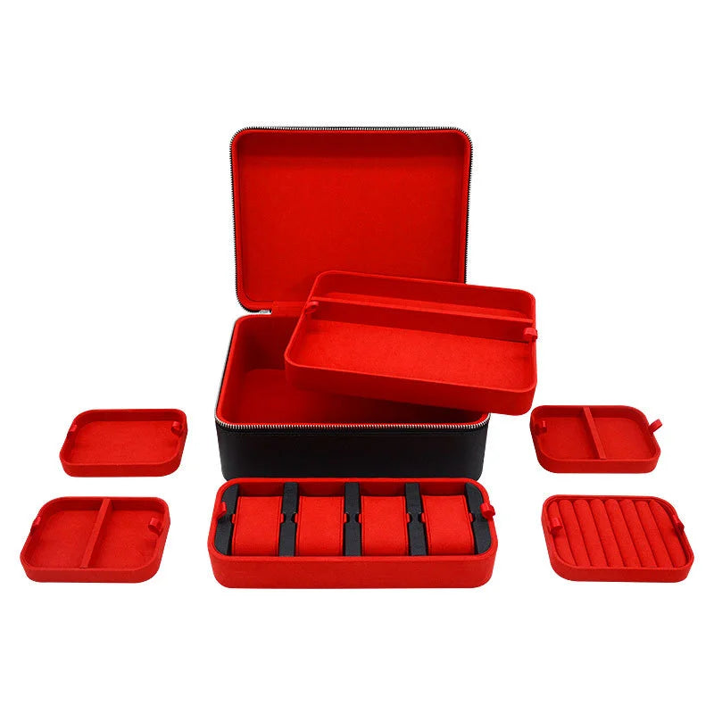 Leather Jewelry Travel Box