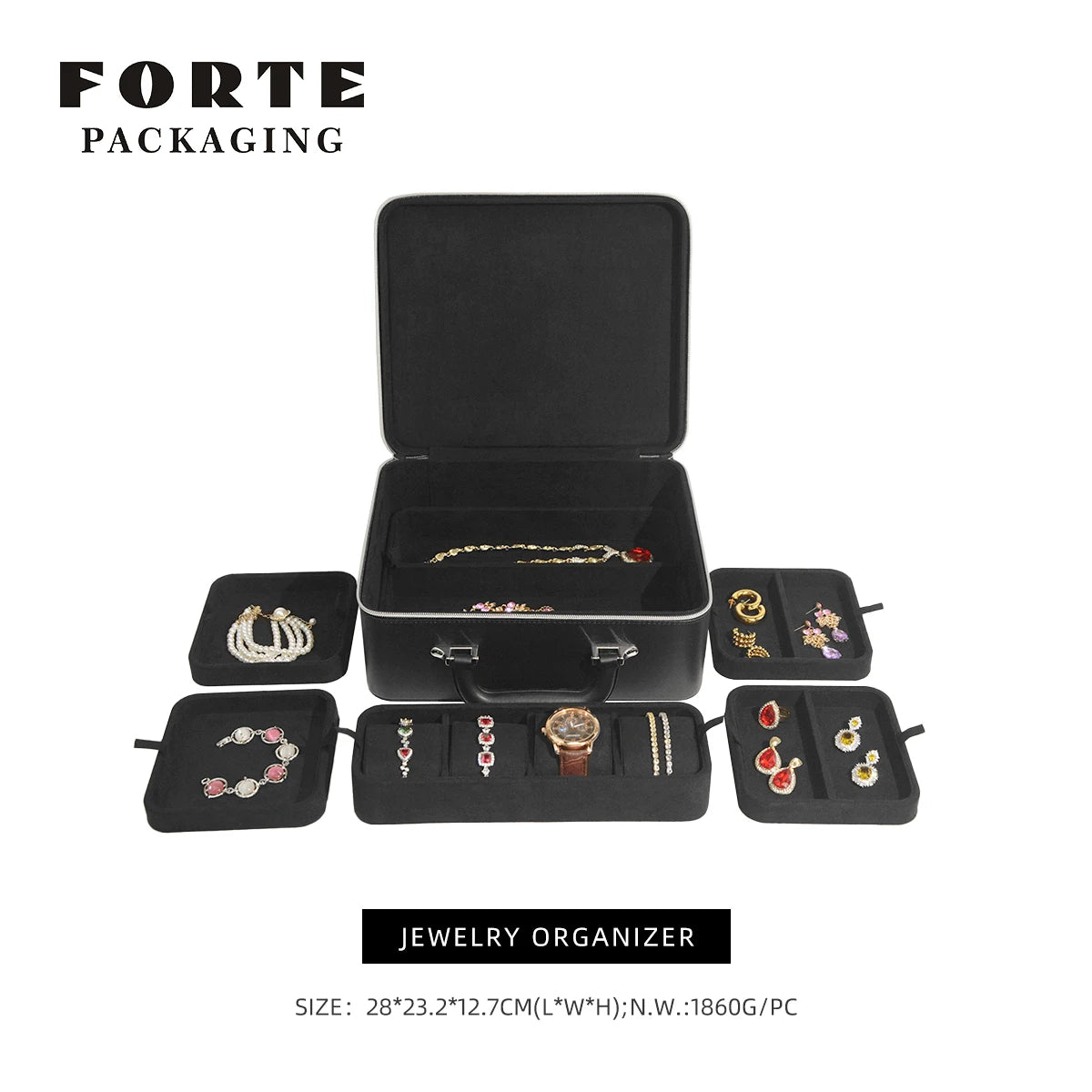 Leather Jewelry Travel Box
