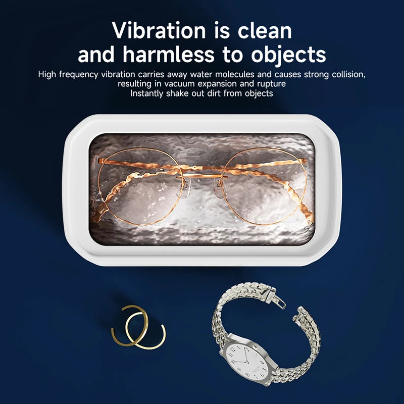 Xiaomi Ultrasonic Cleaner Portable Household Large Capacity 650ML Glasses Jewelry Braces Professional Cleaning Machine