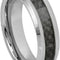 Ring for Men and Women Tungsten Ring Black Carbon Fiber Inlay – 6Mm> Wedding Band Ring Ideal Rings for Couples