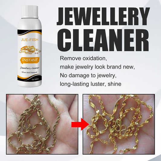 100Ml Jewelry Cleaner Silver Jewelry Necklace Ring Clean Polishing Spray Ring Care Washing Fluid Multi-Function Cleaner