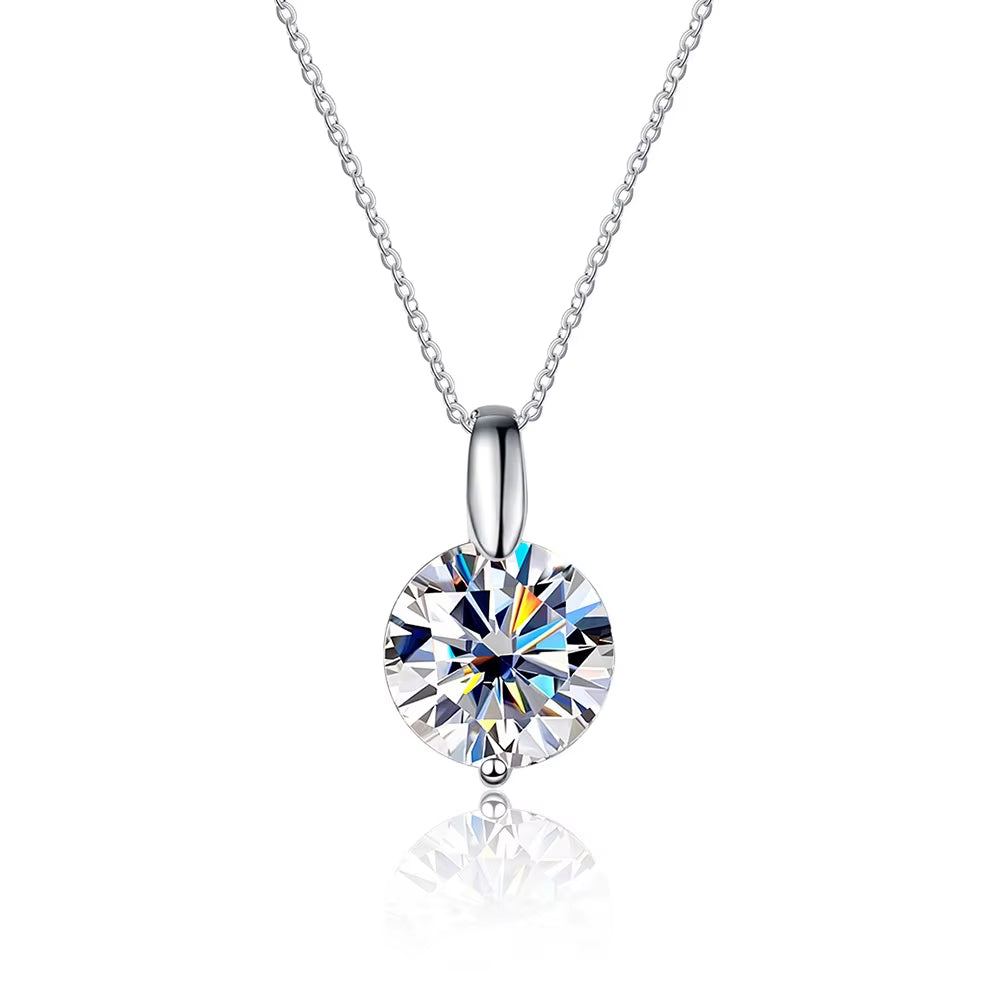 D VVS1 Moissanite Necklace Diamond Pandent 1-3Ct GRA Certified S925 Sterling Silver 18K Necklaces for Women Dainty Gift